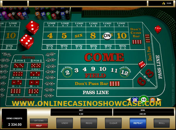craps online casino games with dices