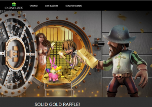 a bar of gold for an online casino prize