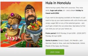 new casino promotion at Casino.com offers trip to Hawaii